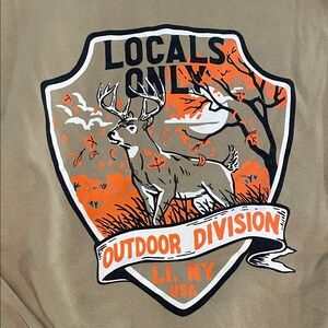 Locals only outdoor Hunting division Hoodie for Men Long Island , New York